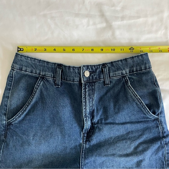 3 for $30 | Gap Denim 3.5" Jean Shorts High Rise Retro Vintage Style Dark Wash - Picture 11 of 12